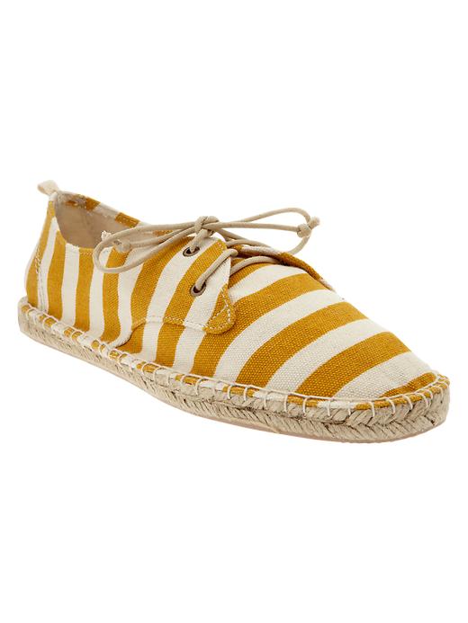 View large product image 1 of 1. Printed lace-up espadrilles