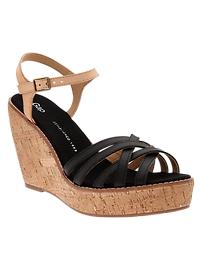 Cork crisscross wedges