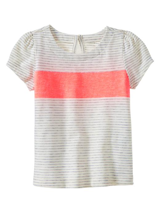 View large product image 1 of 1. Colorblock striped top