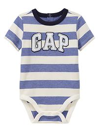 Arch logo striped bodysuit