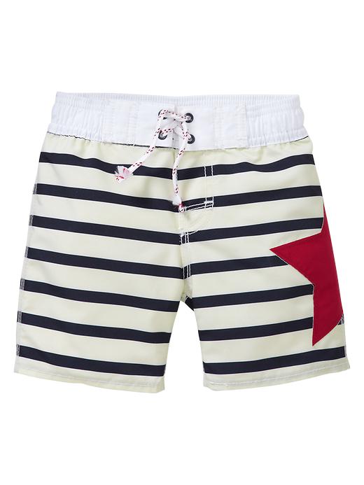 Image number 1 showing, Stars and stripes swim trunks