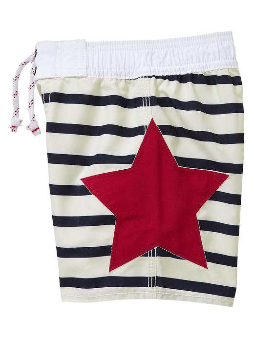 Image number 2 showing, Stars and stripes swim trunks
