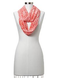 Speckled print infinity scarf