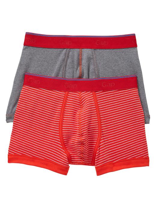 View large product image 1 of 1. Striped solid stretch boxer briefs (2-pack)