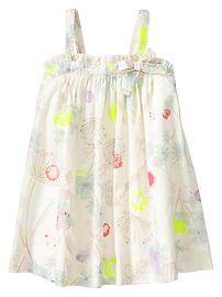Floral bow tank dress