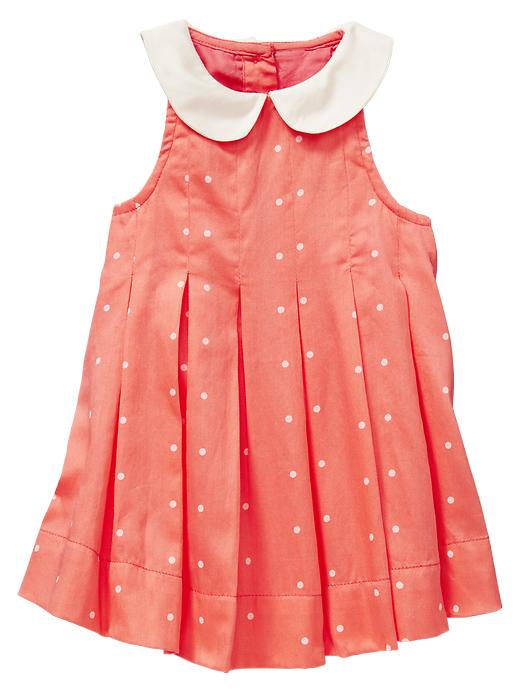 View large product image 1 of 1. Peter Pan pleated dress