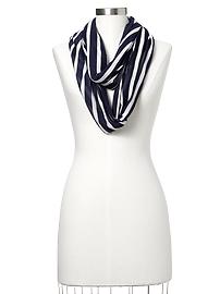 Striped infinity scarf