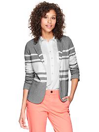 Knit unstructured blazer