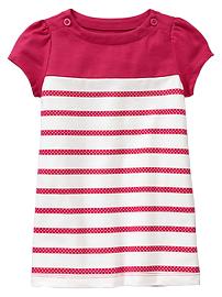 Striped puff dress