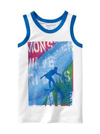 Beach graphic tank
