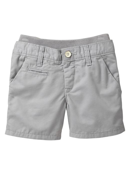 Image number 1 showing, Knit-waist trouser shorts