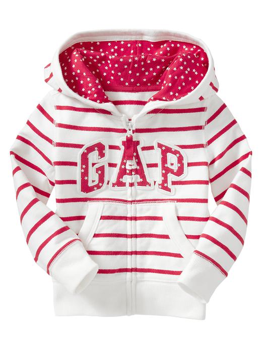 View large product image 1 of 1. Stars and stripes arch logo hoodie