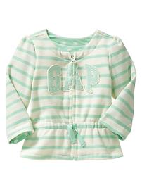 Striped arch logo jacket