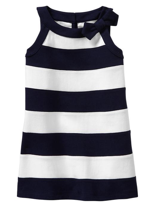 View large product image 1 of 1. Bow striped dress