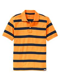 Bright striped polo