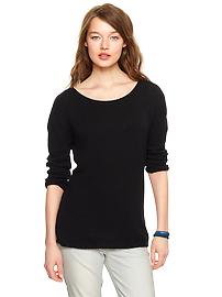Step-hem sweater