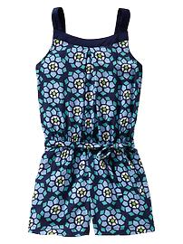 Geometric floral romper