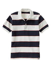 Rugby striped polo