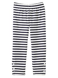 Striped cropped leggings