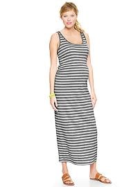 Striped pocket tank dress