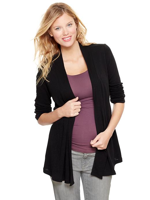 Image number 3 showing, Open-front cardigan