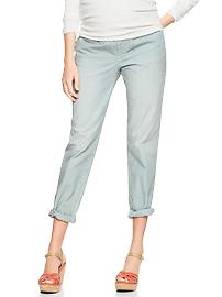 Demi panel broken-in straight stripe khakis