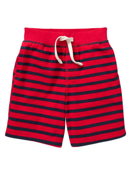 View large product image 1 of 1. Striped knit shorts
