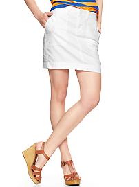 Linen utility skirt