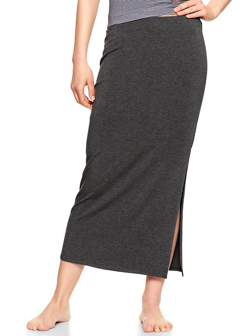 View large product image 1 of 1. Pure Body slit maxi skirt