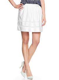 Eyelet-border skirt