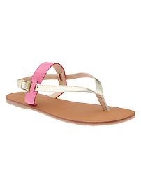 Diane von Furstenberg &hearts; GapKids colorblock sandals