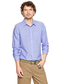 Solid linen shirt