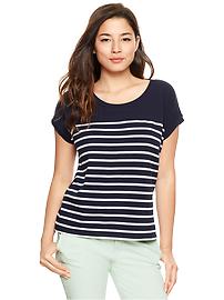 Striped dolman mariner top