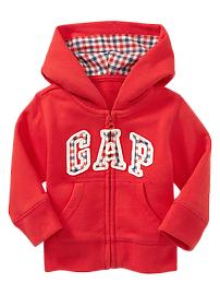 Plaid arch logo hoodie