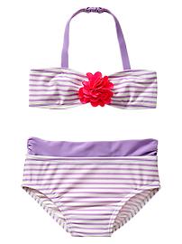 Striped flower two-piece