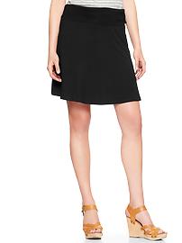 Foldover A-line skirt