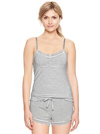 Lace-trim modal cami
