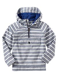 Striped anorak jacket
