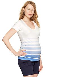 Essential ombre heavier-weight U-neck T