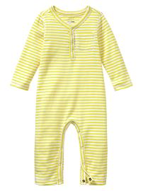 Striped one-piece