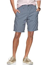 Checkered chino shorts