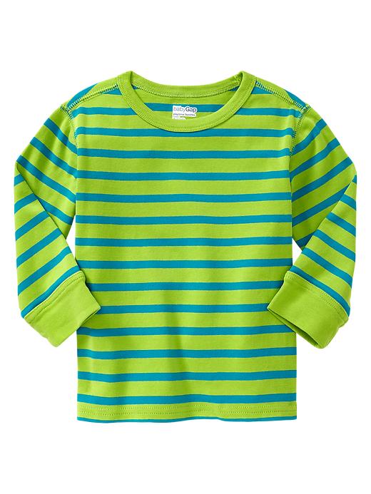 View large product image 1 of 1. Ribbed stripe T