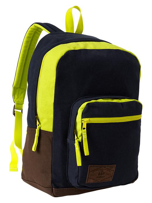 View large product image 1 of 1. Senior colorblock backpack