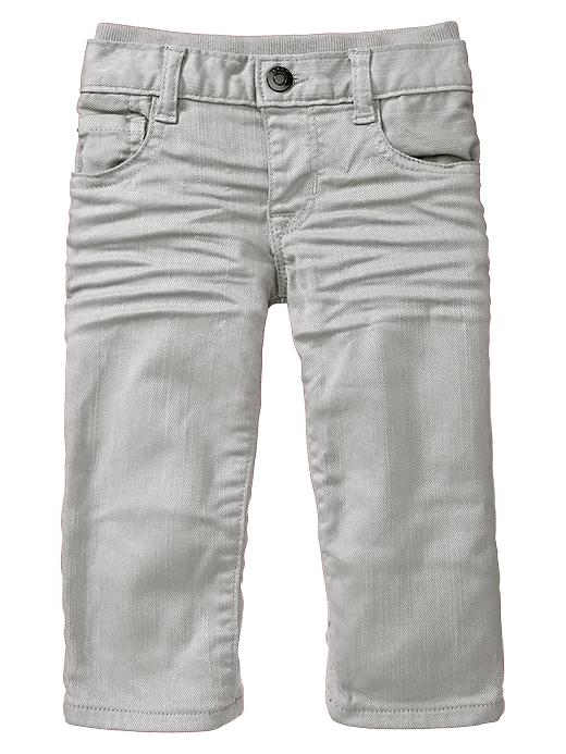 Image number 3 showing, Pull-on straight jeans