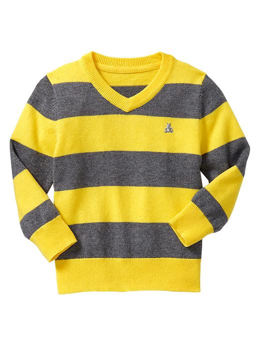View large product image 1 of 1. Rugby striped sweater