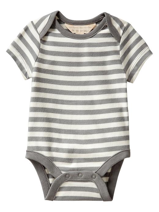View large product image 1 of 1. Organic lapped bodysuit
