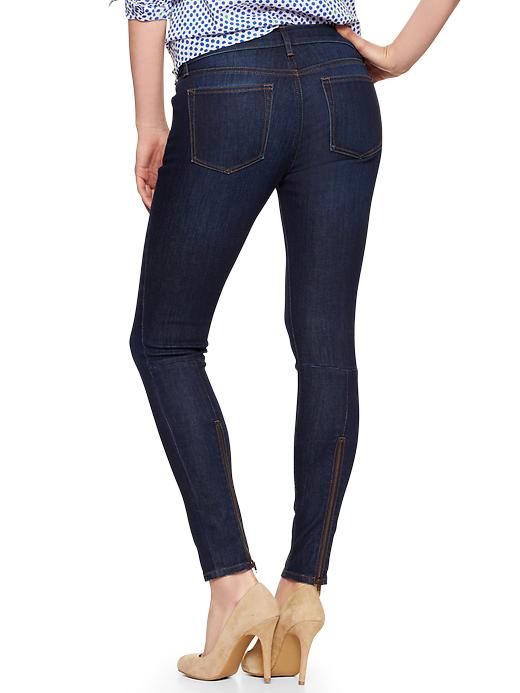 Image number 2 showing, 1969 ankle-zip legging skimmer jeans