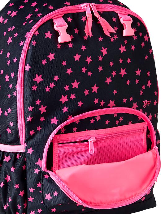 Image number 2 showing, Star print rolling backpack