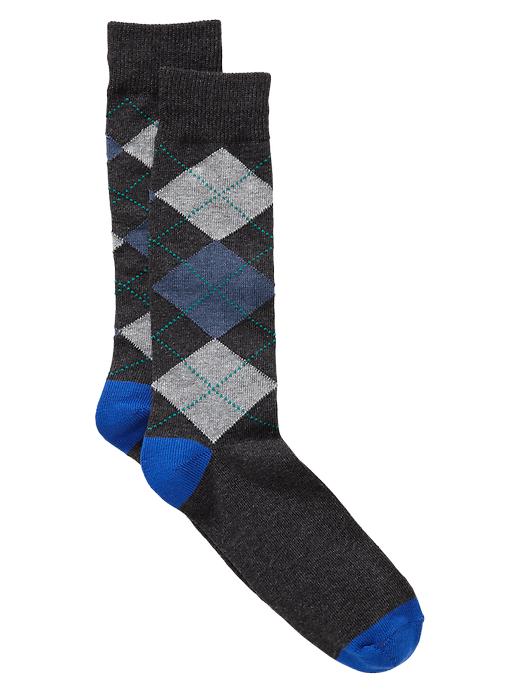 View large product image 1 of 1. Argyle socks