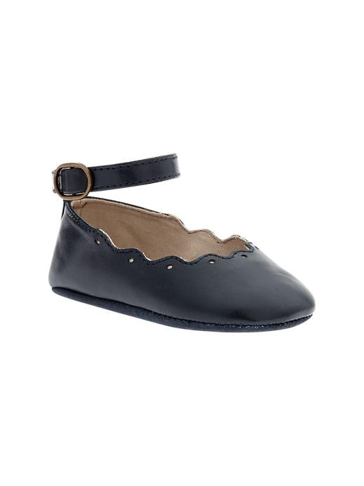 View large product image 1 of 2. Scalloped flats